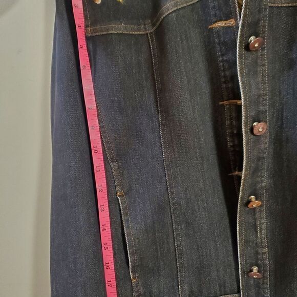 Rose denim jacket M - Picture 4 of 4